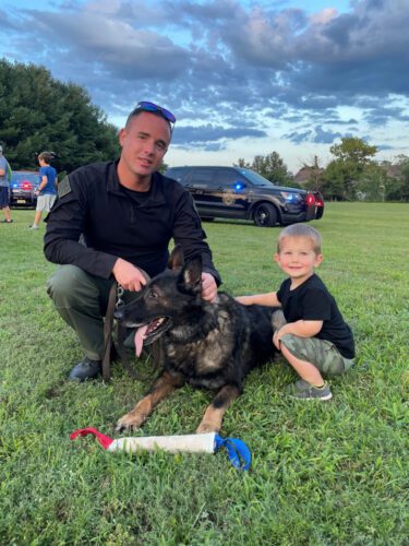Lt. Brennan & K9 Kane at National Night Out